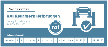 RAI Keurmerk Hefbruggen sticker